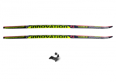 Лыжный комплект - лыжи пластиковые, крепления NN75